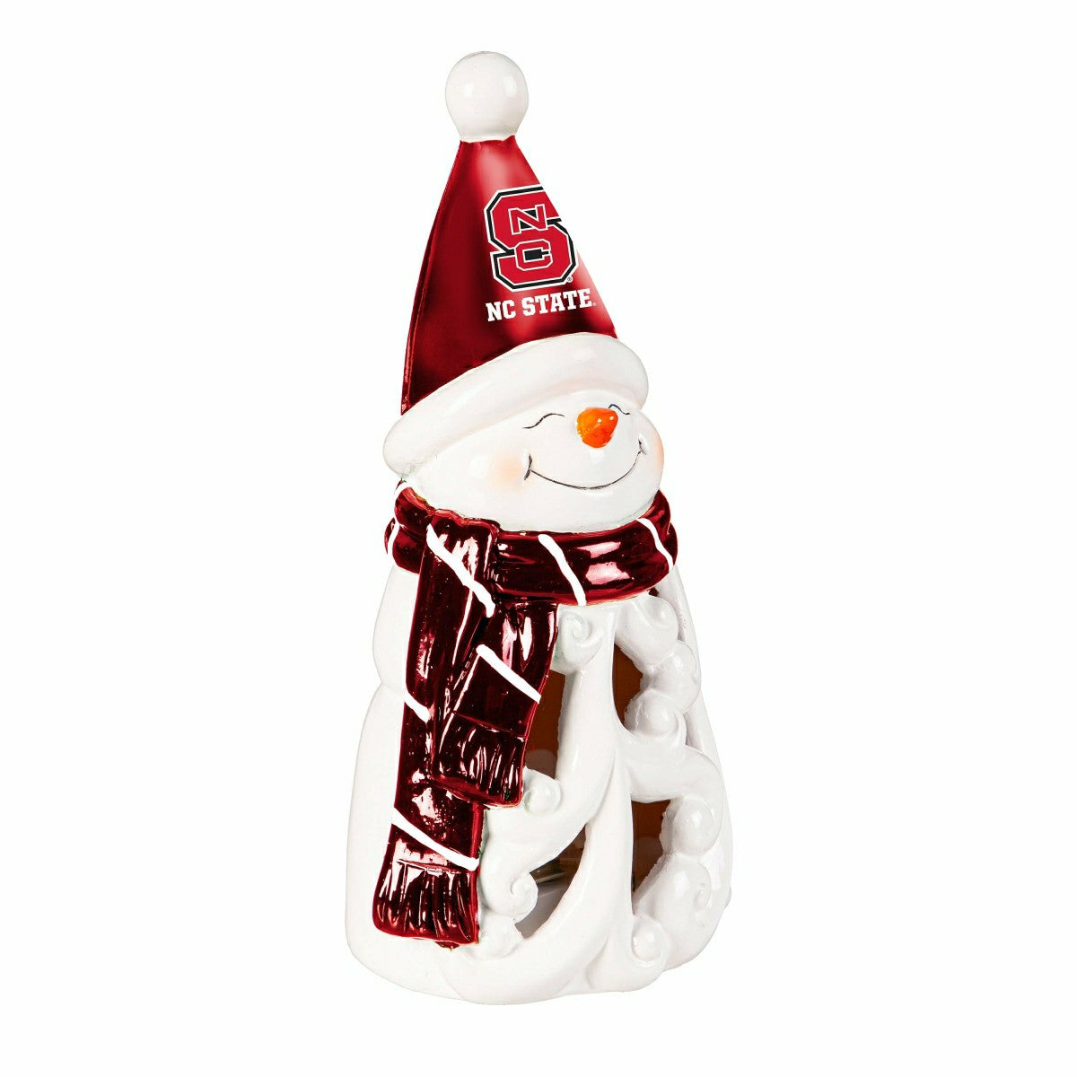 North Carolina State University Snowman LED Statuary, 8" - Collegiate Home