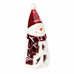 North Carolina State University Snowman LED Statuary, 8" - Collegiate Home
