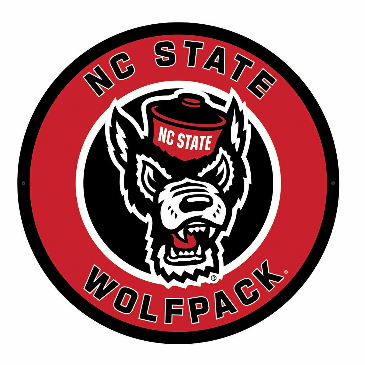 LED Wall Decor, Round, North Carolina State University - Collegiate Home