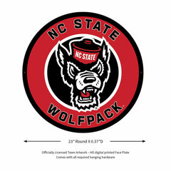 LED Wall Decor, Round, North Carolina State University - Collegiate Home