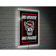 North Carolina State University College Rectangle Neolite LED Decor - Collegiate Home
