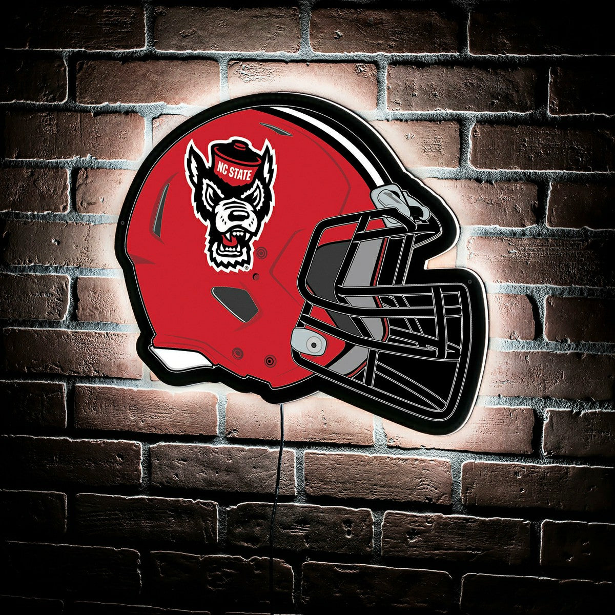 LED Wall Decor, Helmet, North Carolina State University - Collegiate Home