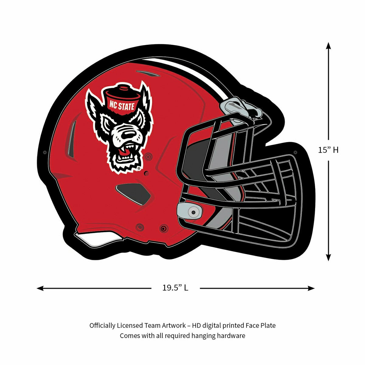 LED Wall Decor, Helmet, North Carolina State University - Collegiate Home