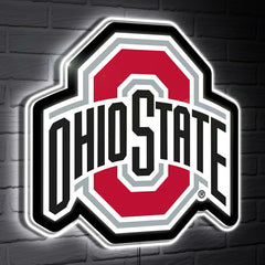Ohio State Buckeyes LED Wall Decor, Glazelite, Logo - Collegiate Home