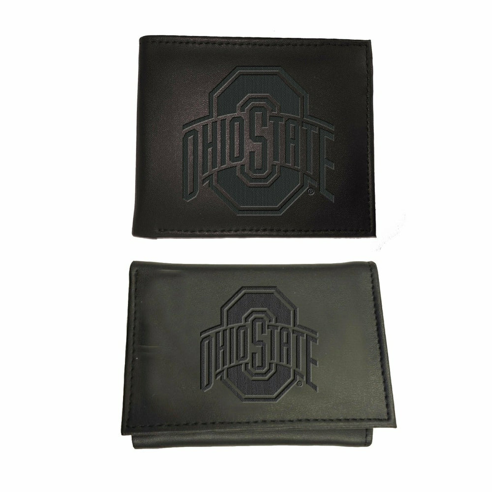 Ohio State University, Bi-Fold and Tri-Fold Wallet Gift Set, Black - Collegiate Home