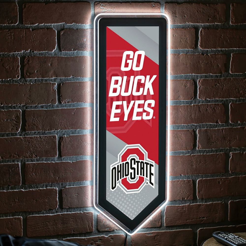 LED Wall Decor, Pennant, Ohio State University - Collegiate Home