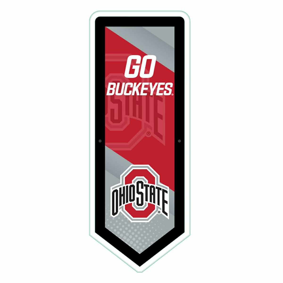 LED Wall Decor, Pennant, Ohio State University - Collegiate Home
