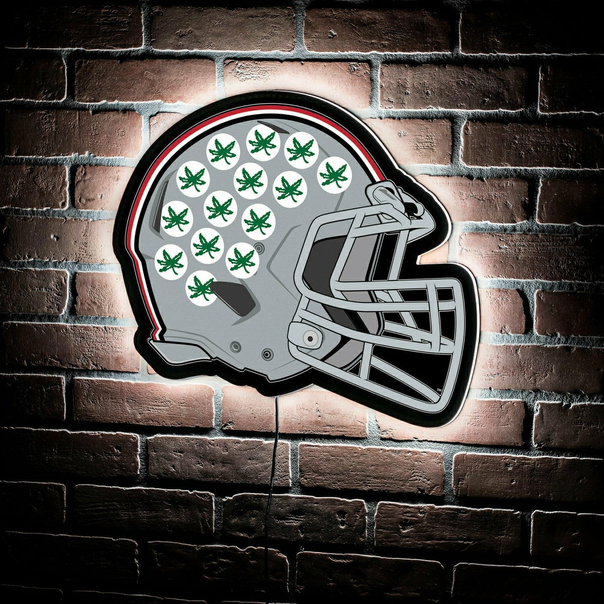 LED Wall Decor, Helmet, Ohio State University - Collegiate Home