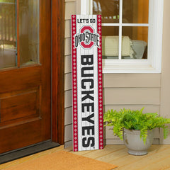 47" Double Sided Leaner, Ohio State University, Christmas - Collegiate Home