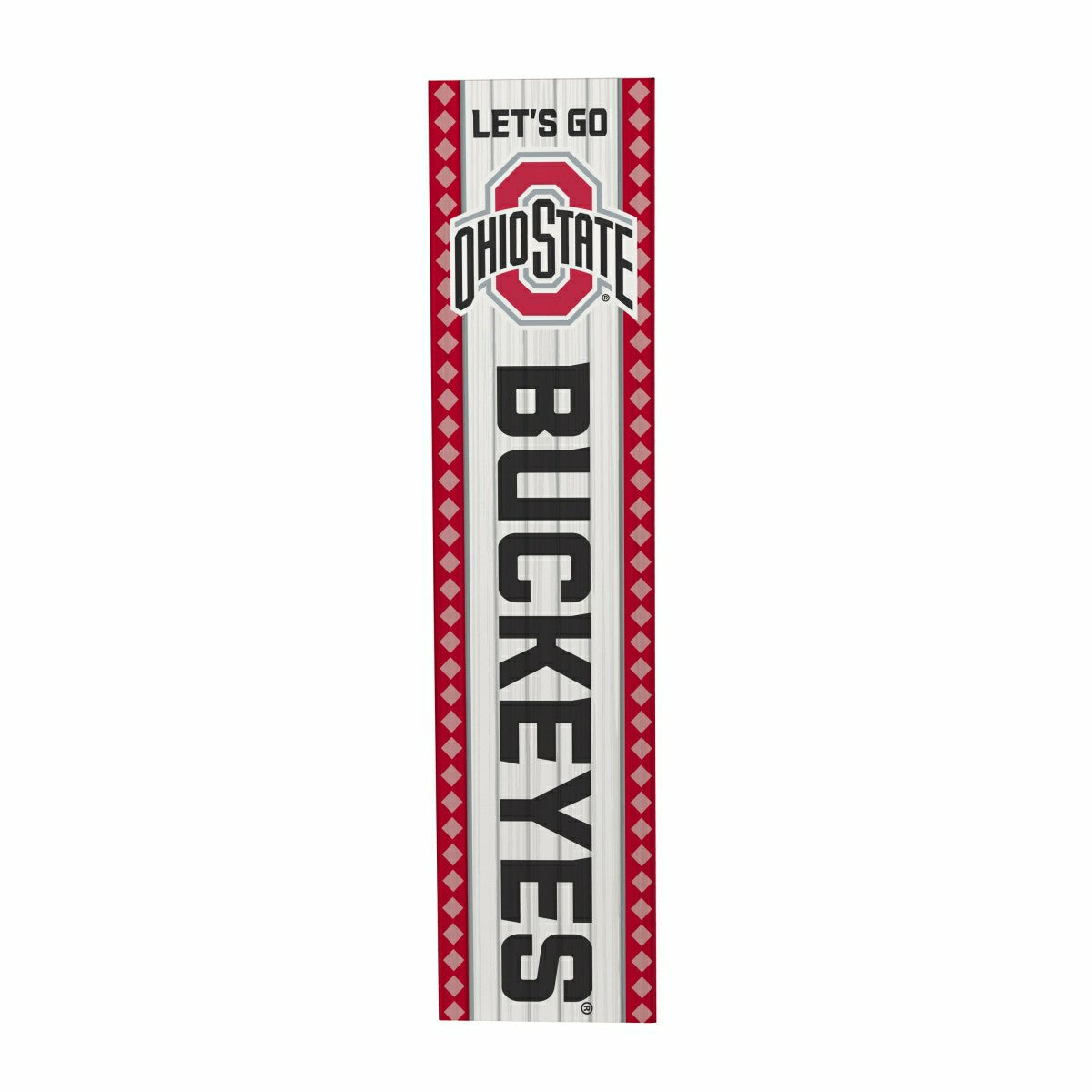 47" Double Sided Leaner, Ohio State University, Christmas - Collegiate Home