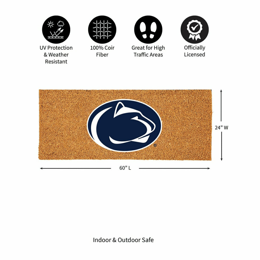 Penn State Extra Large Full Color Coir Mat, 60"x24" - Collegiate