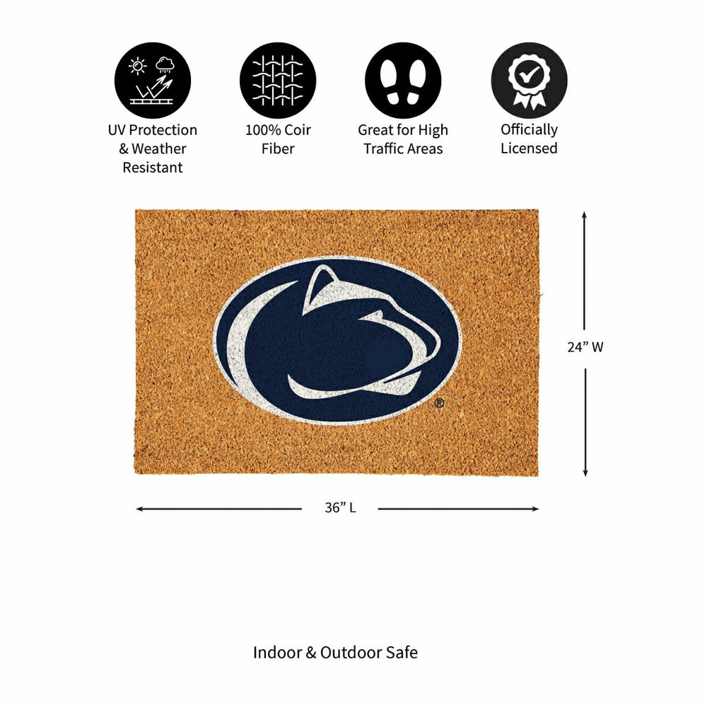 Penn State Large Full Color Coir Mat, 36"x24" - Collegiate