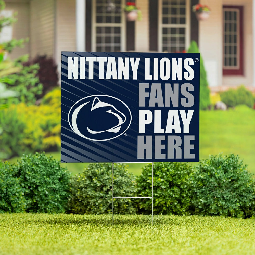 Penn State Coroplast Yard Sign "Fans Play Here" - Collegiate Home