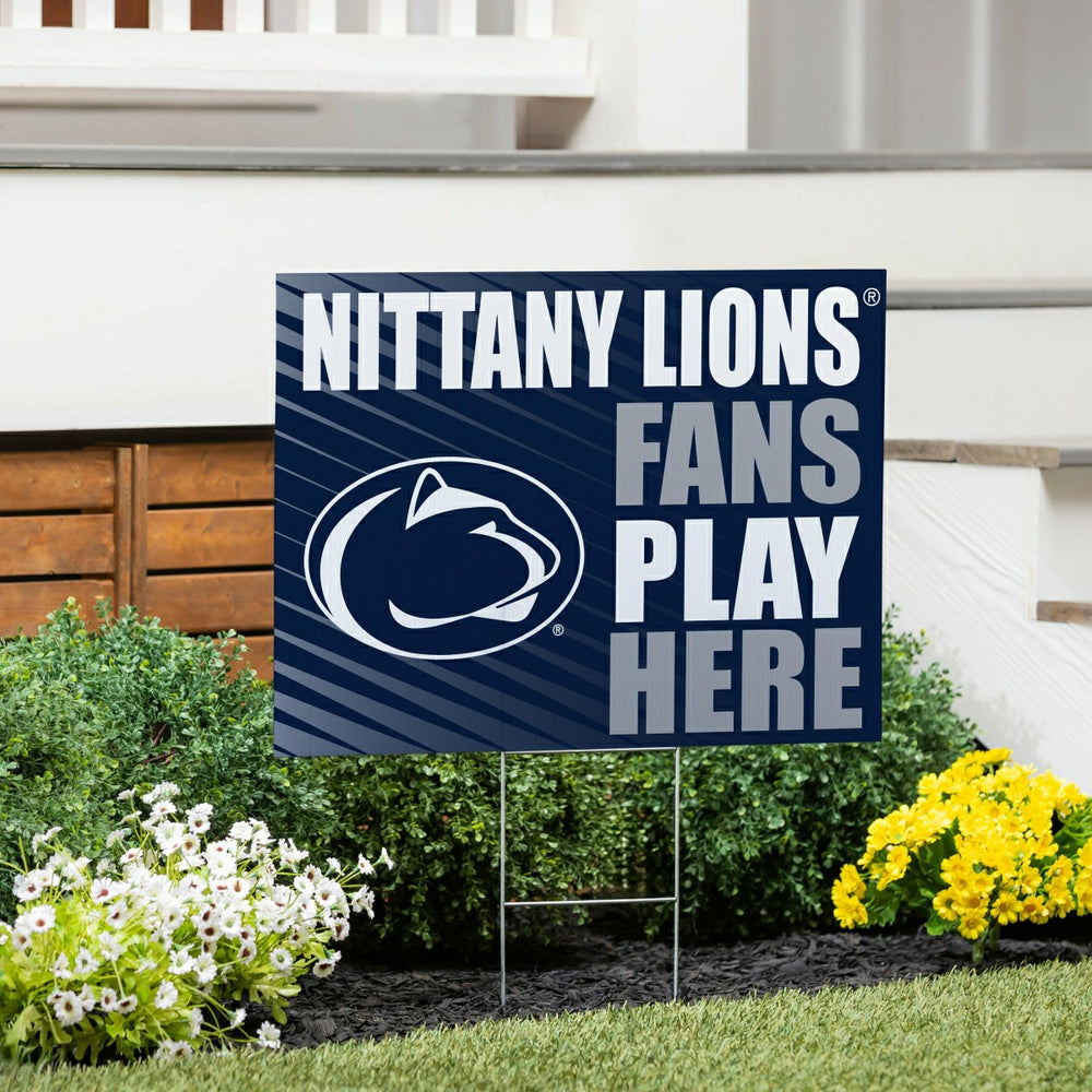 Penn State Coroplast Yard Sign "Fans Play Here" - Collegiate Home