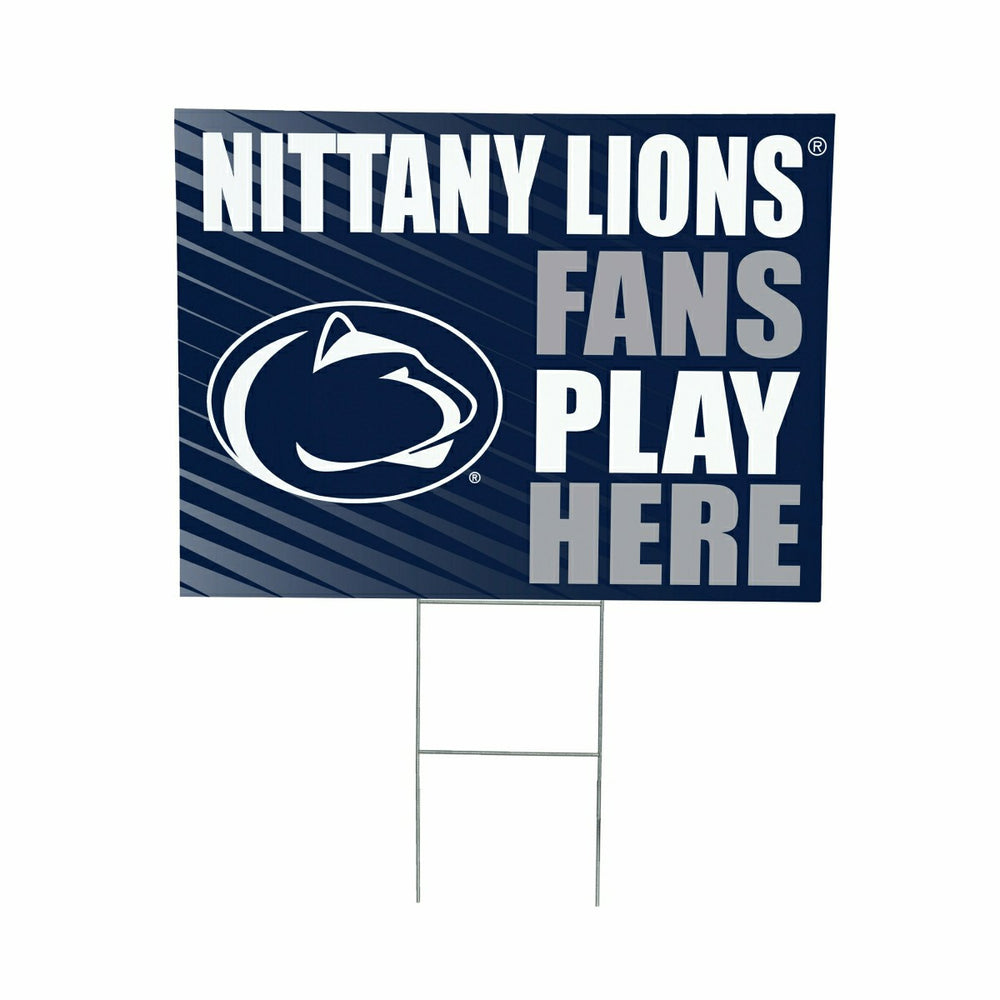 Penn State Coroplast Yard Sign "Fans Play Here" - Collegiate Home