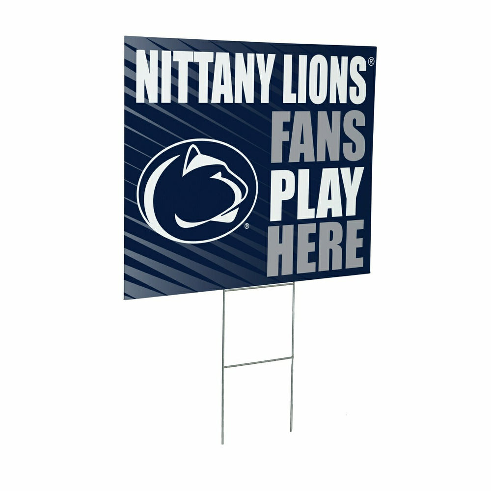 Penn State Coroplast Yard Sign "Fans Play Here" - Collegiate Home