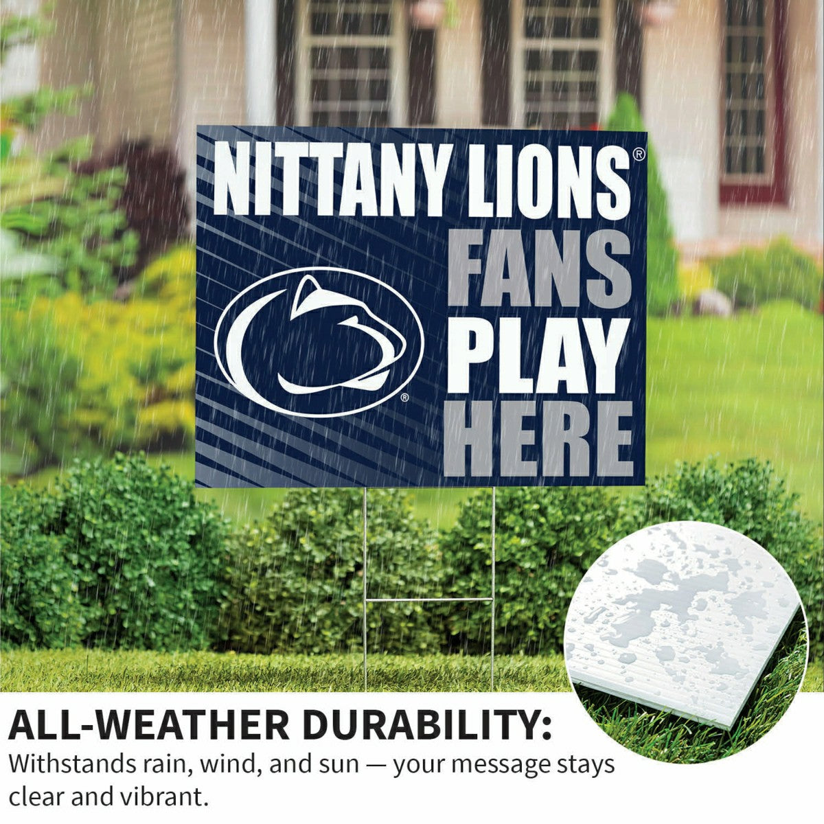Penn State Coroplast Yard Sign "Fans Play Here" - Collegiate Home