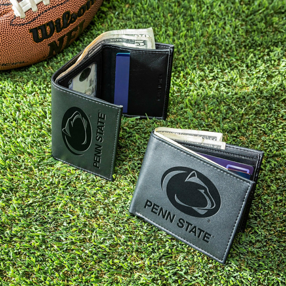 Penn State, Bi-Fold and Tri-Fold Wallet Gift Set, Black - Collegiate Home