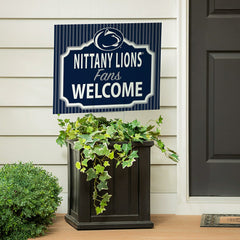 Penn State Coroplast Yard Sign, "Fans Welcome" - Collegiate Home