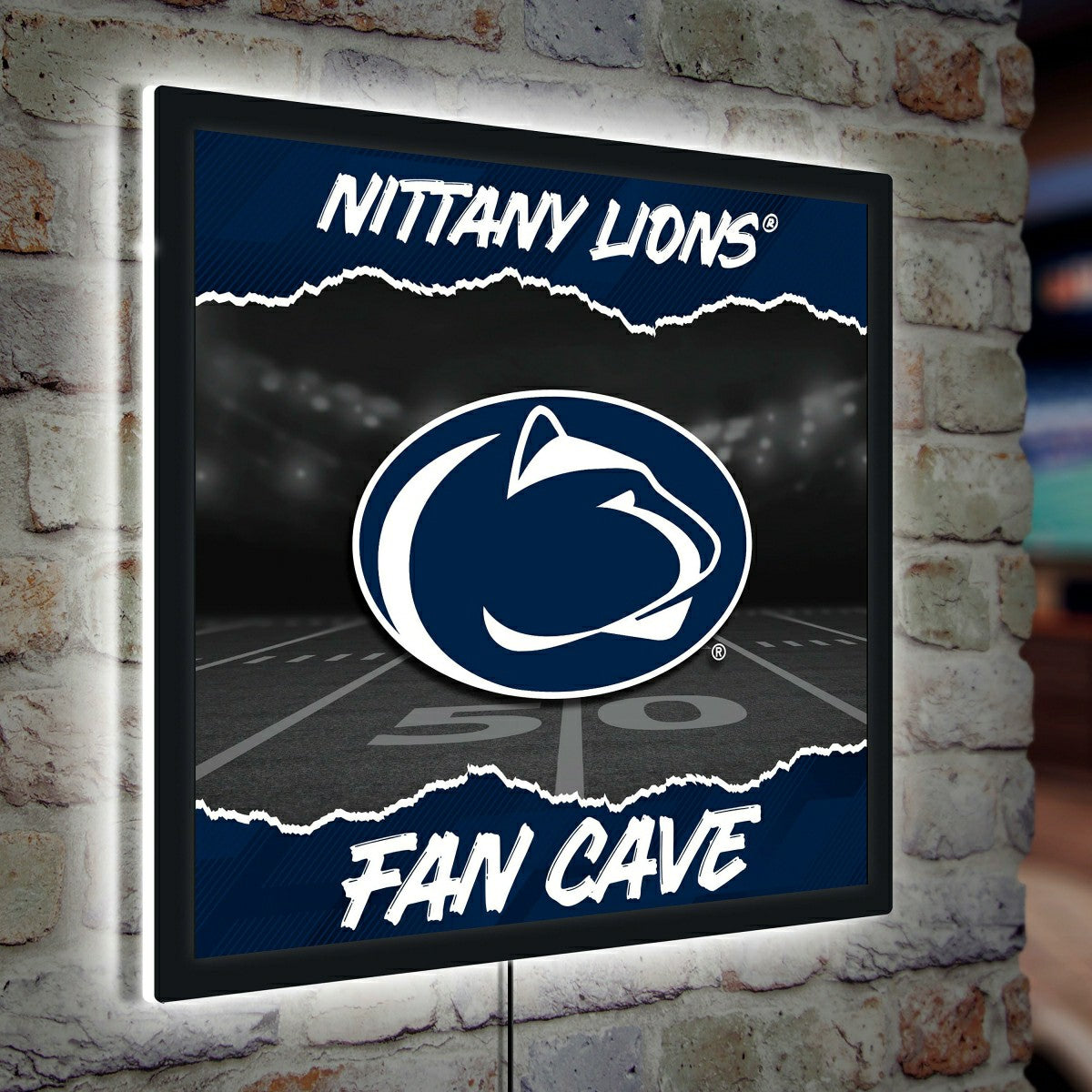 Penn State 23"H x 23"L LED Wall Decor, Edgelite, Square - Collegiate Home