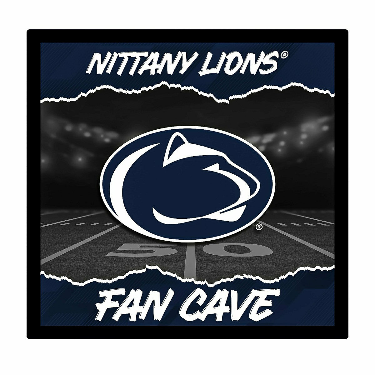 Penn State 23"H x 23"L LED Wall Decor, Edgelite, Square - Collegiate Home