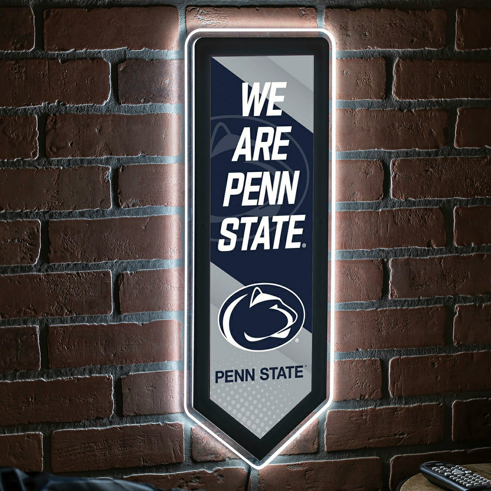 LED Wall Decor, College Football Pennant, Penn State - Collegiate Home