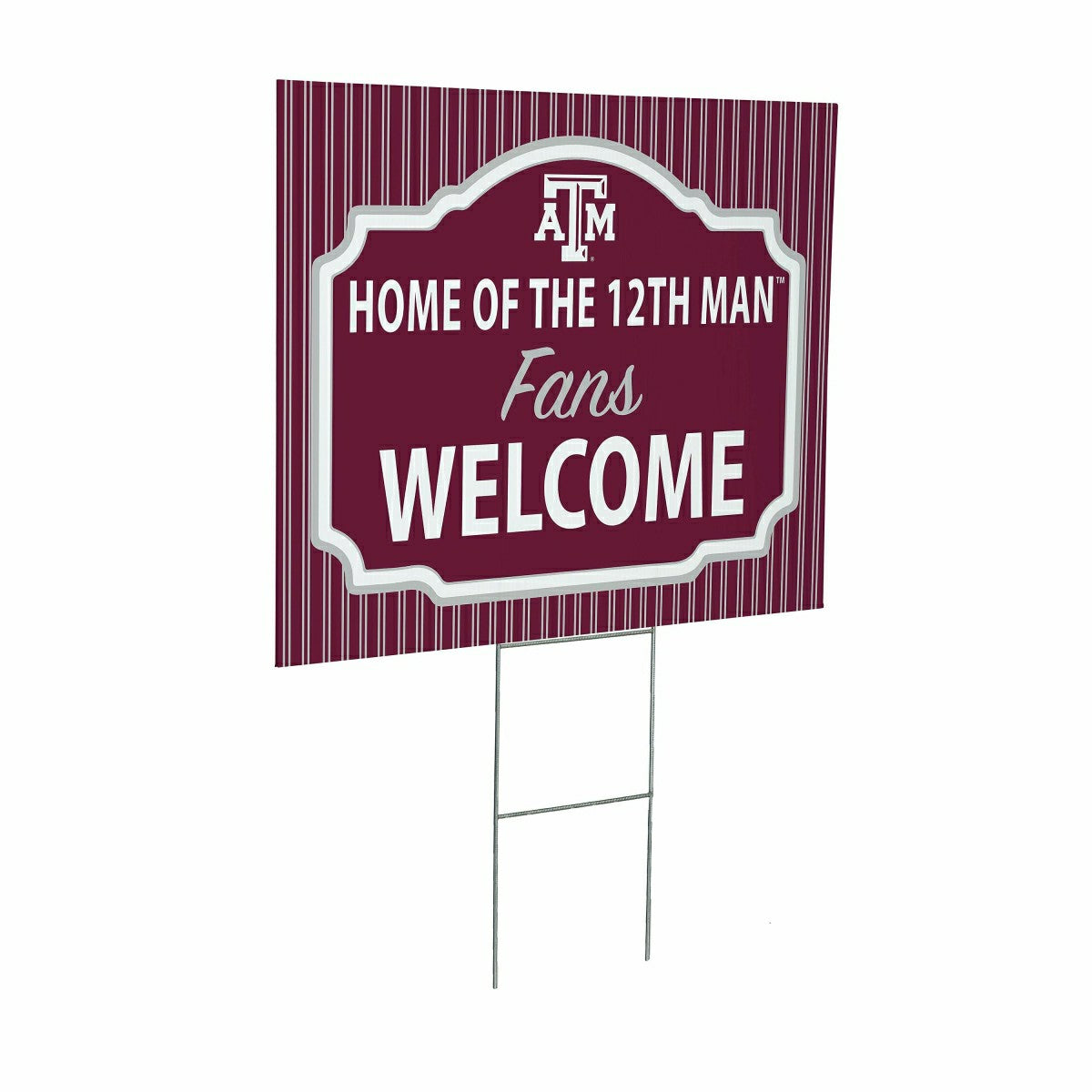 Texas A&M Coroplast Yard Sign, "Fans Welcome" - Collegiate Home
