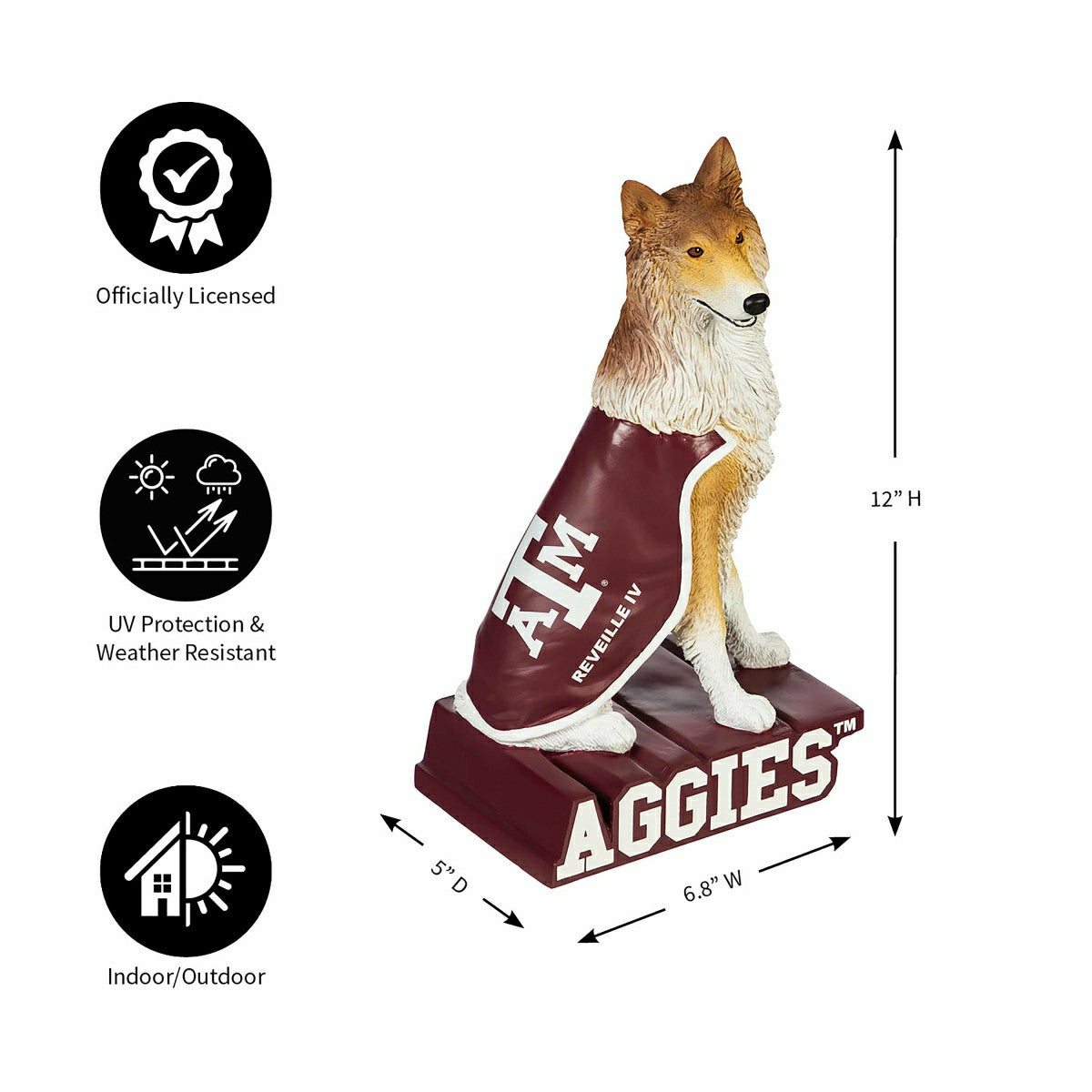 Texas A&M, Mascot Statue - Collegiate Home