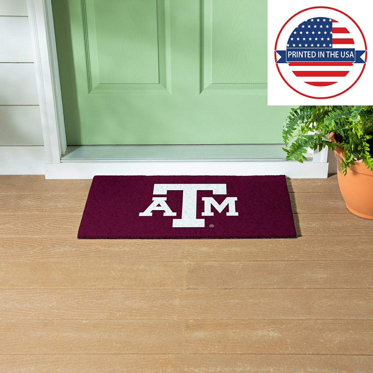 Full Color PVC Mat, 16" x 28", Texas A&M - Collegiate