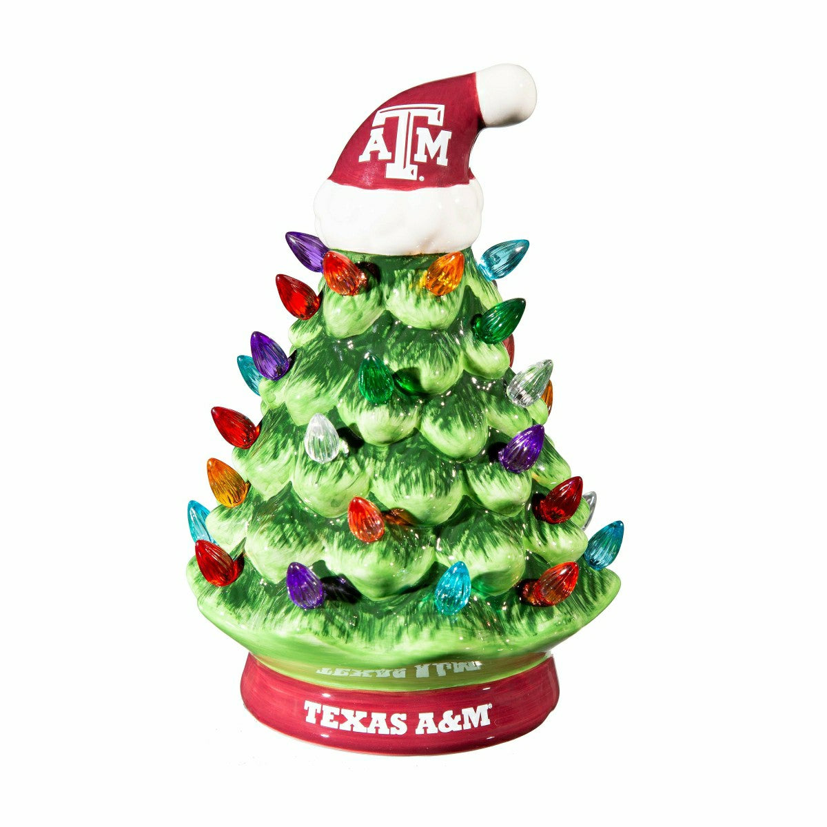8" LED Ceramic Christmas Tree, Texas A&M - Collegiate Home