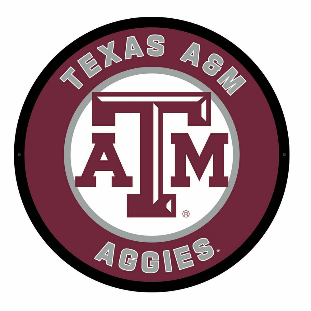 LED Wall Decor, Round, Texas A&M - Collegiate Home