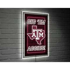 Texas A&M College Rectangle Neolite LED Decor - Collegiate Home