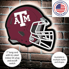 LED Wall Decor, Helmet, Texas A&M - Collegiate Home