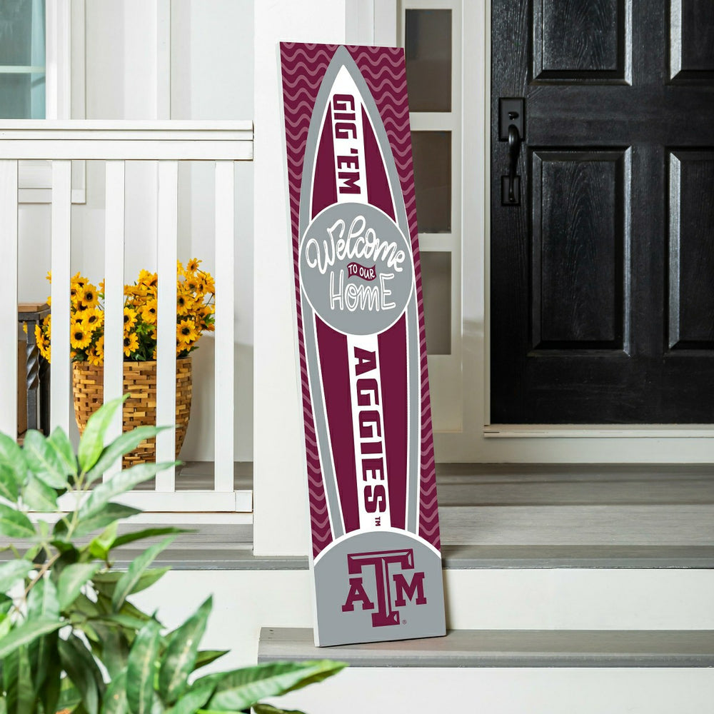 Texas A&M Summer Seasonal Surfboard ECM Exclusive 47" Single Sided Lea - Collegiate Home