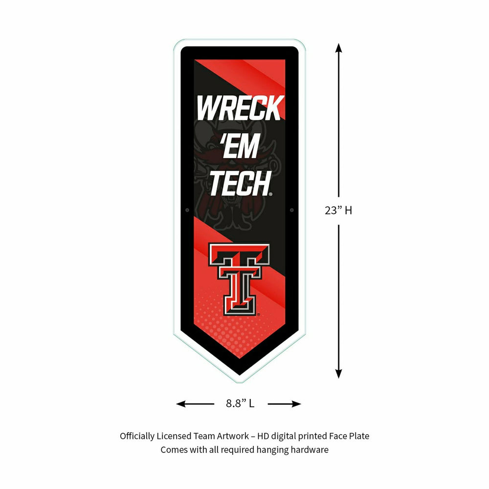 LED Wall Decor, Pennant, Texas Tech University - Collegiate Home