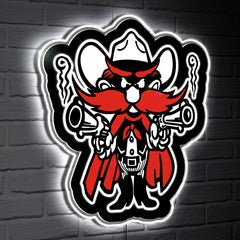 LED Wall Decor, Glazelite, College Mascot, Texas Tech University - Collegiate Home