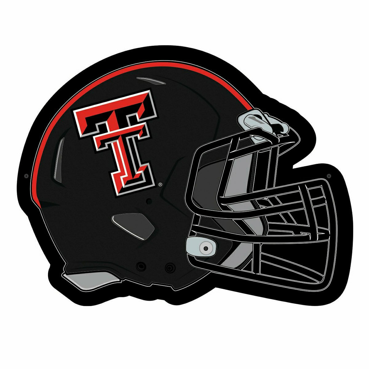 LED Wall Decor, Helmet, Texas Tech University - Collegiate Home