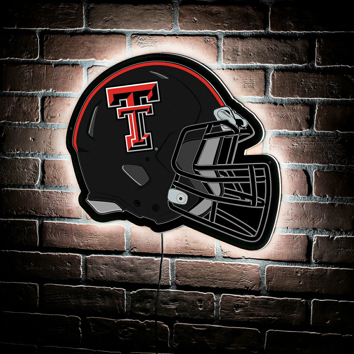 LED Wall Decor, Helmet, Texas Tech University - Collegiate Home