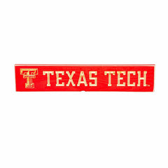 Texas Tech University Engraved Wood Sign, 3.5" x 18" - Collegiate Home