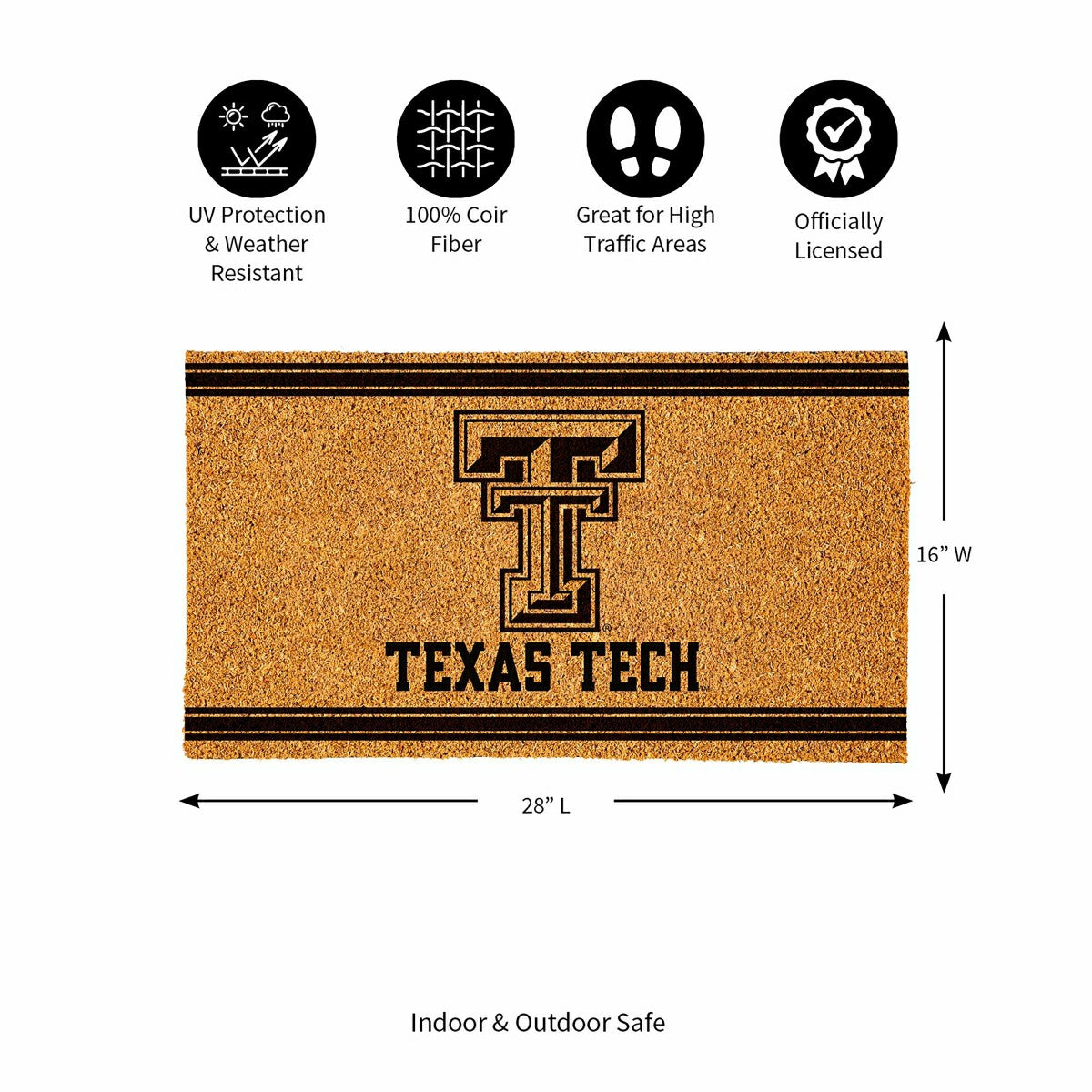 Texas Tech University, Coir Mat 1C - Collegiate