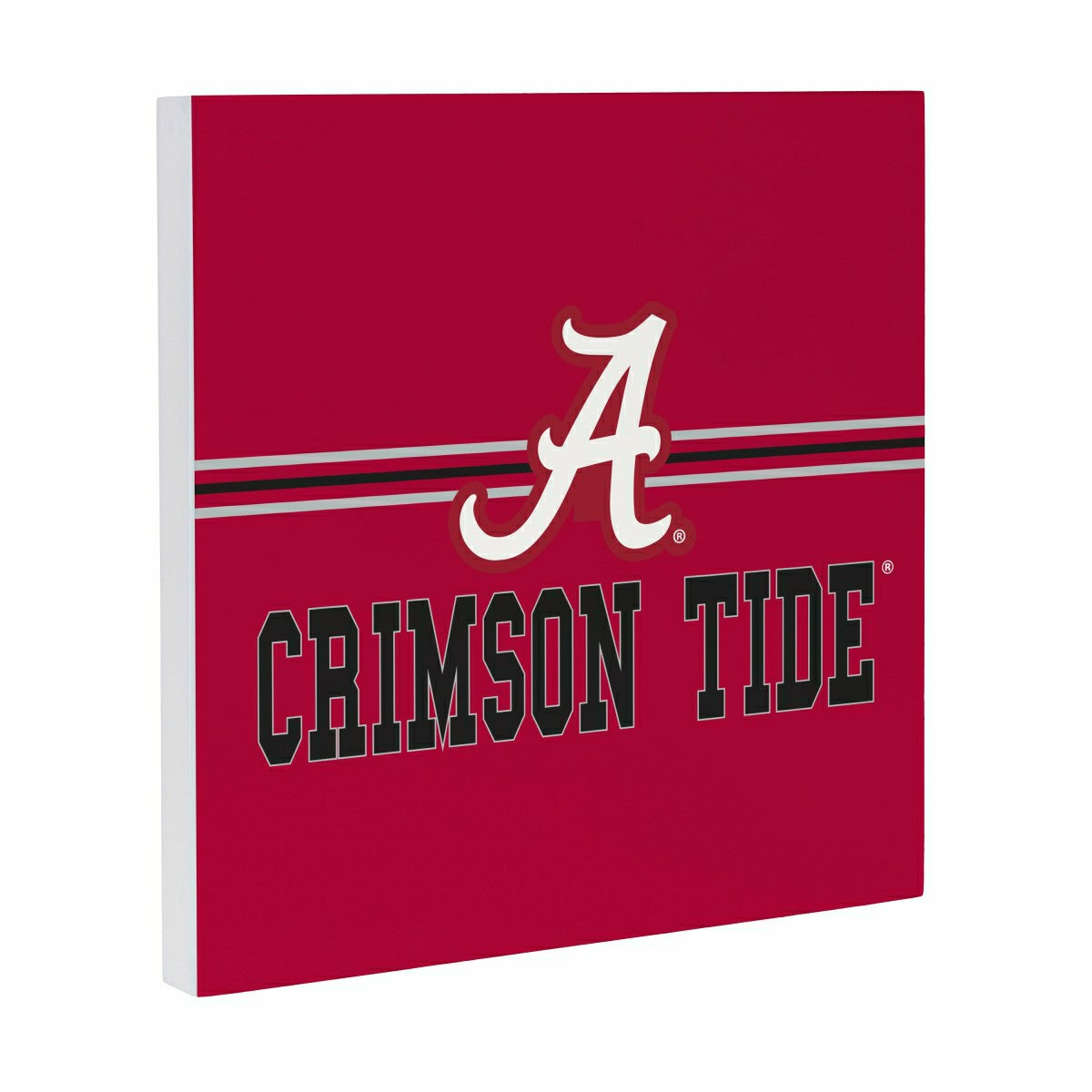 University of Alabama Wood Wall Sign, 12x12 - Collegiate Home