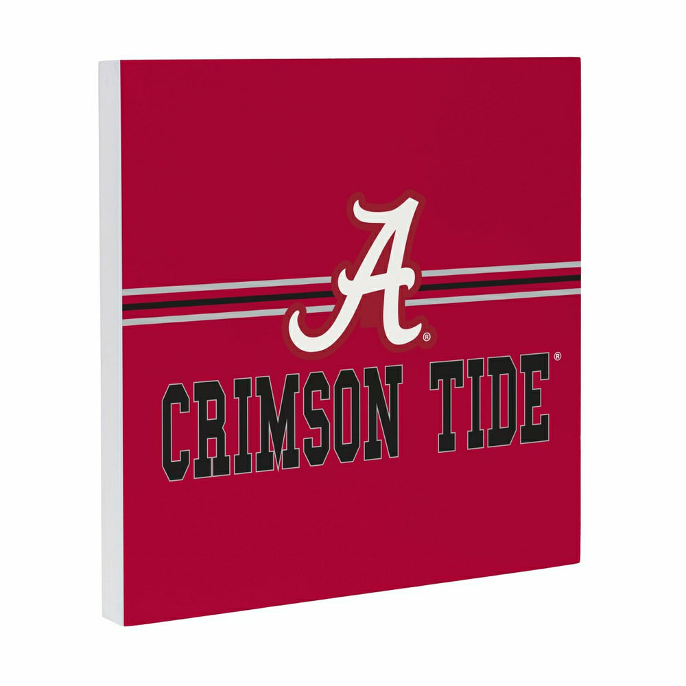 University of Alabama Wood Wall Sign, 12x12 - Collegiate Home
