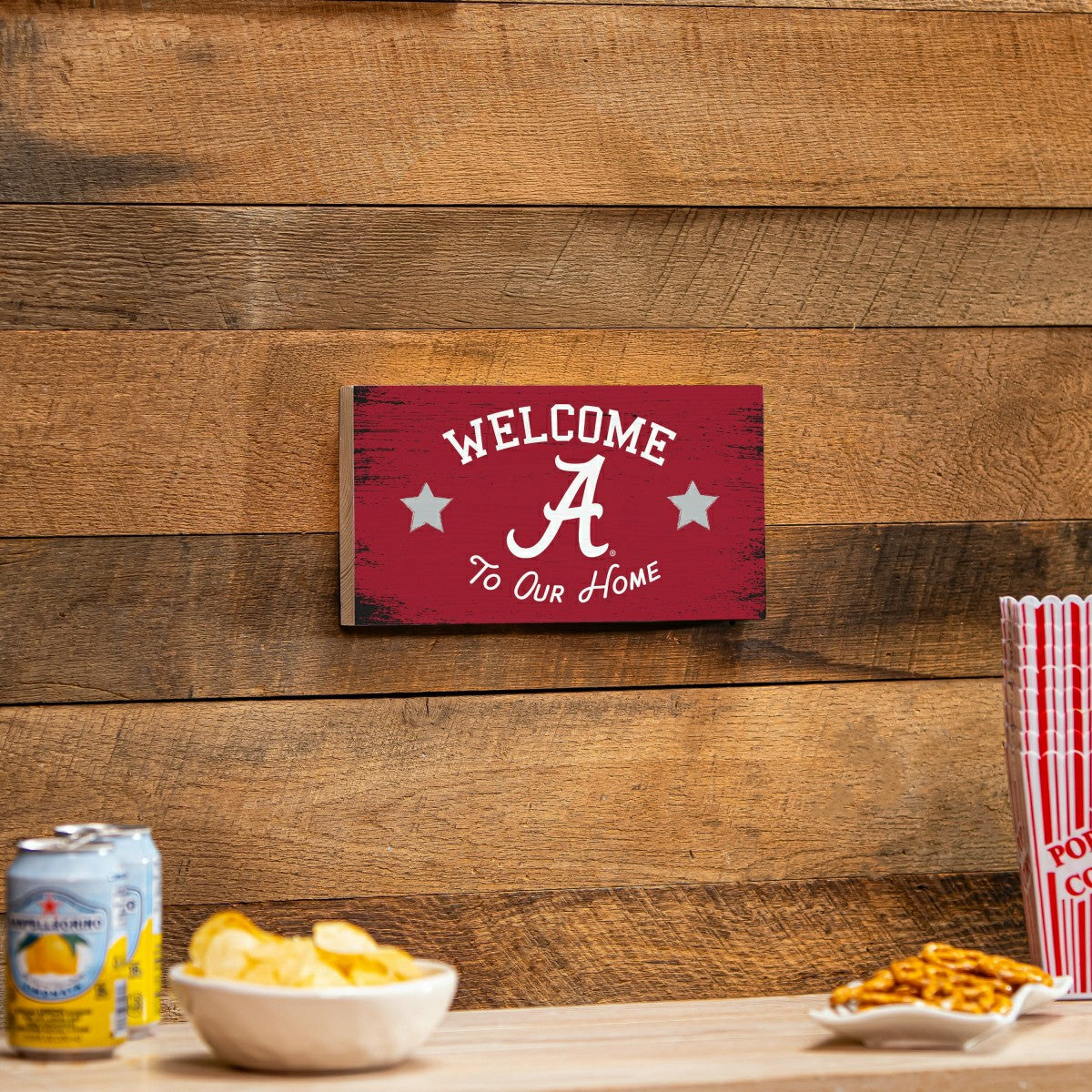 University of Alabama Wood Wall Sign, 6x11 - Collegiate Home