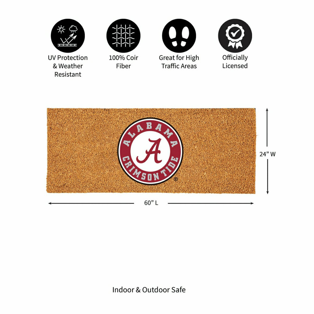 University of Alabama Extra Large Full Color Coir Mat, 60"x24" - Collegiate