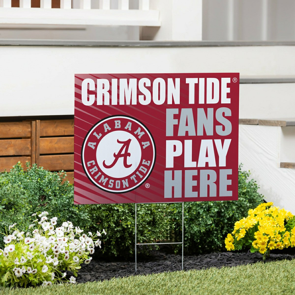 University of Alabama Coroplast Yard Sign "Fans Play Here" - Collegiate Home