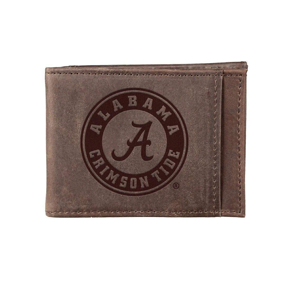 Front Pocket Wallet w/ RFID Blocking, University of Alabama, Brown - Collegiate Home