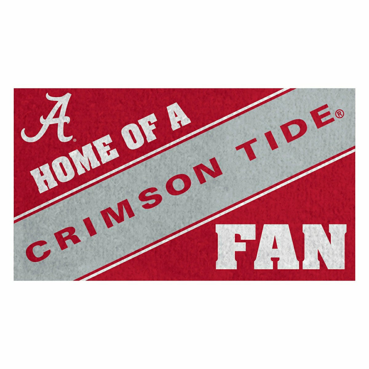 University of Alabama, PVC Mat COLOR, Home of a Fan - Collegiate