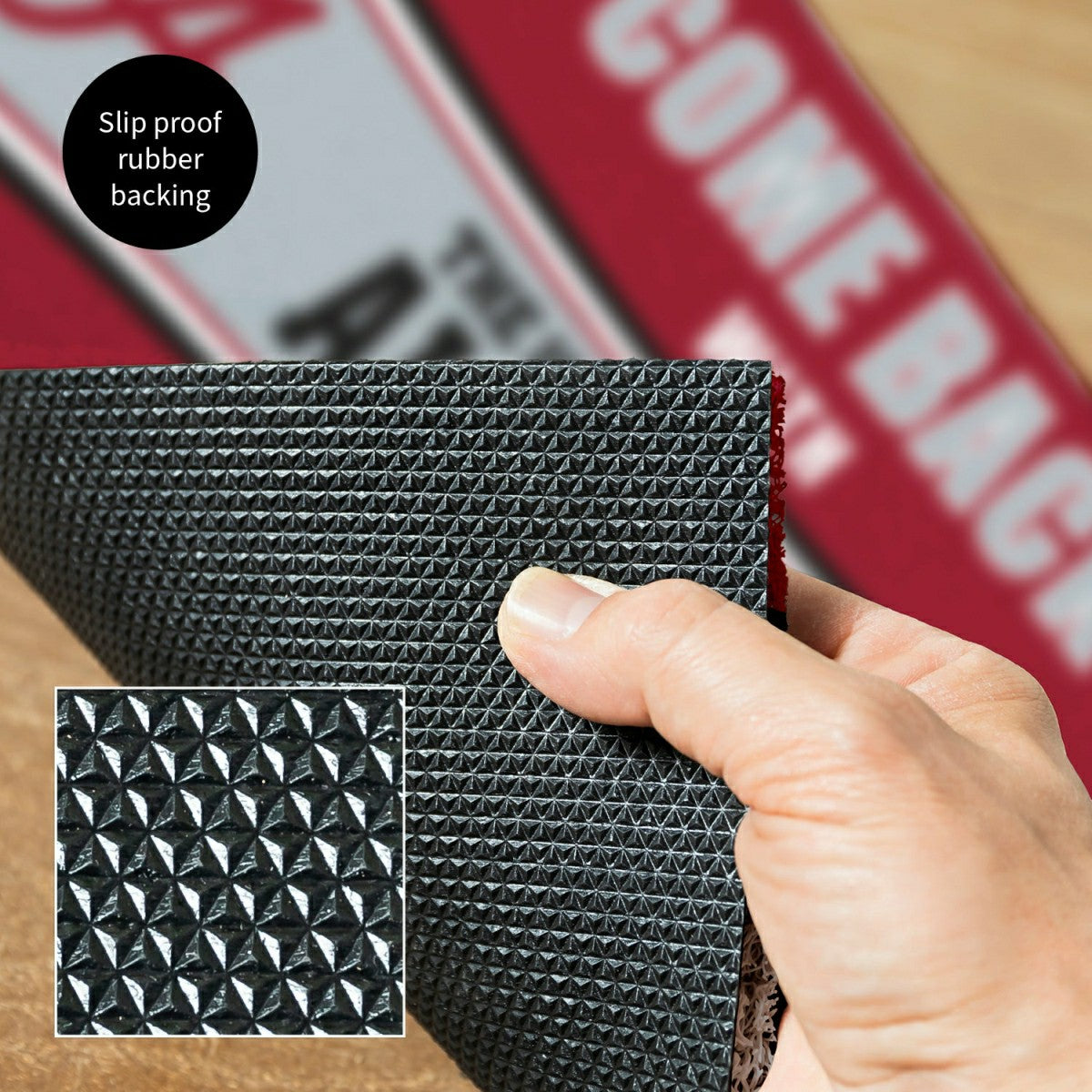 28" x 16" PVC Trapper Mat, Come Back with Tickets, University of Alaba - Collegiate