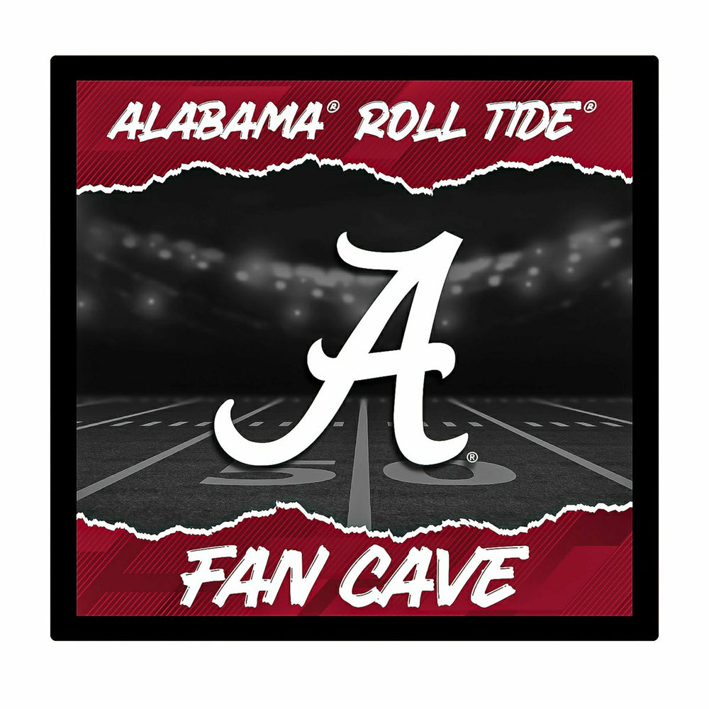 University of Alabama 23"H x 23"L LED Wall Decor, Edgelite, Square - Collegiate Home