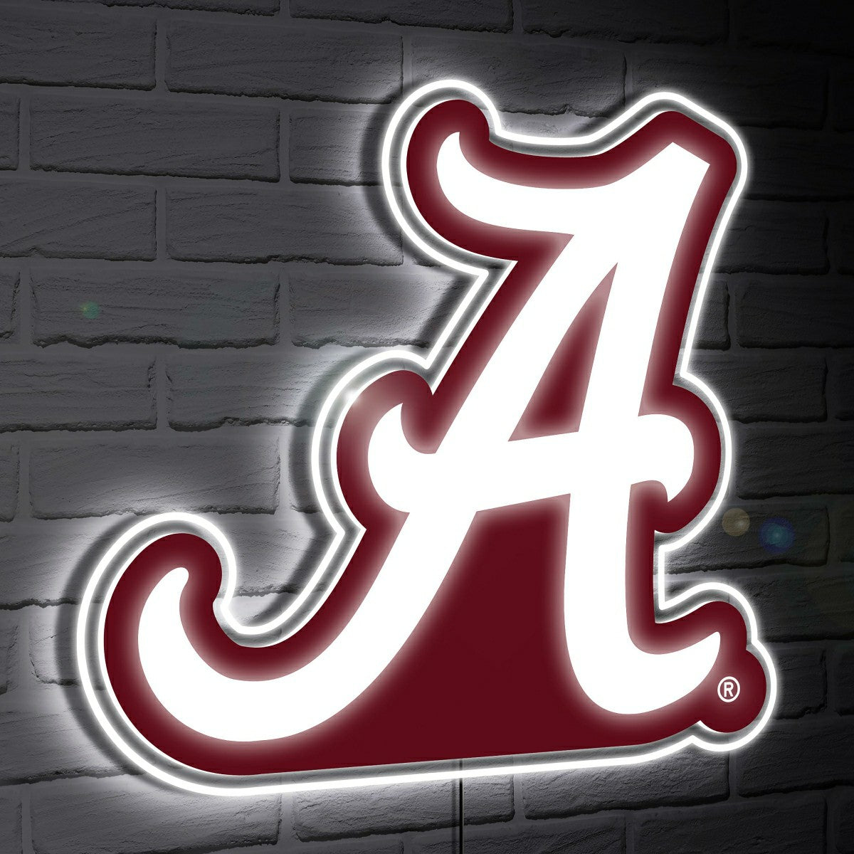 Alabama Crimson Tide LED Wall Decor, Glazelite, Logo - Collegiate Home